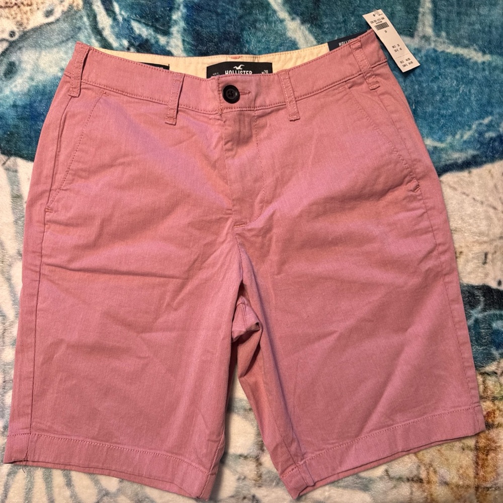 Hollister Dusty Rose golf Shorts size 28 nwt